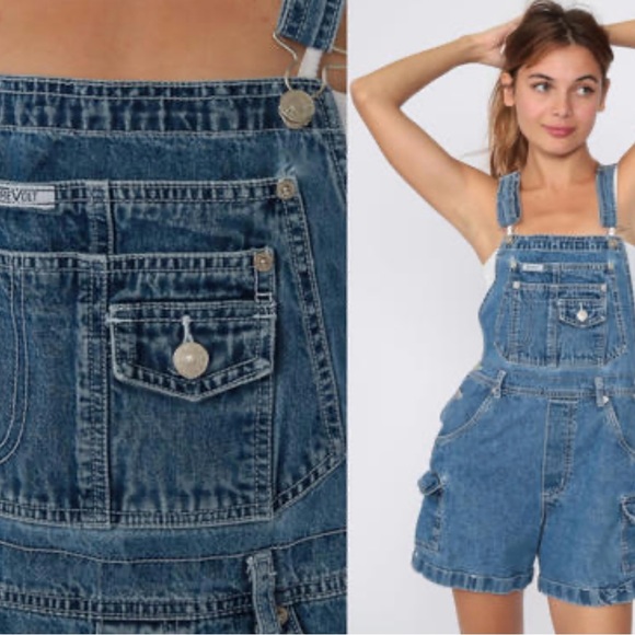 Revolt Jeans Denim - Revolt 90s women’s overalls size m